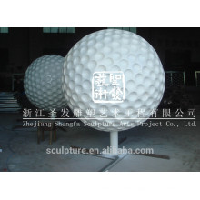 Stainless steel ball sculpture golf sculpture metal golf sculpture